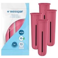 4X Wessper Zamienny Wkład Filtrujący Do Butelek Dafi (Zamiennik) Różowy Wessper