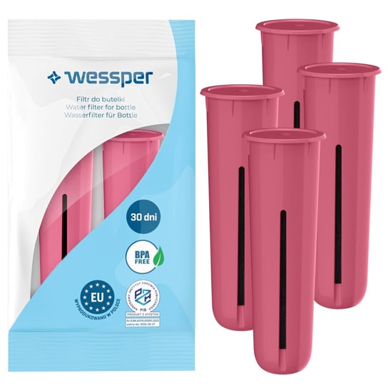 4X Wkład Wessper Różowy Do Butelki Dafi Zamiennik Wessper