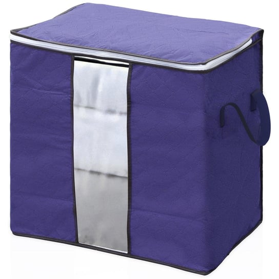 4x Worki do przechowywania w kolorze szarym - 90L - pudełko organizatora, składane do przechowywania ubrań, poduszek, koców, szafy Intirilife