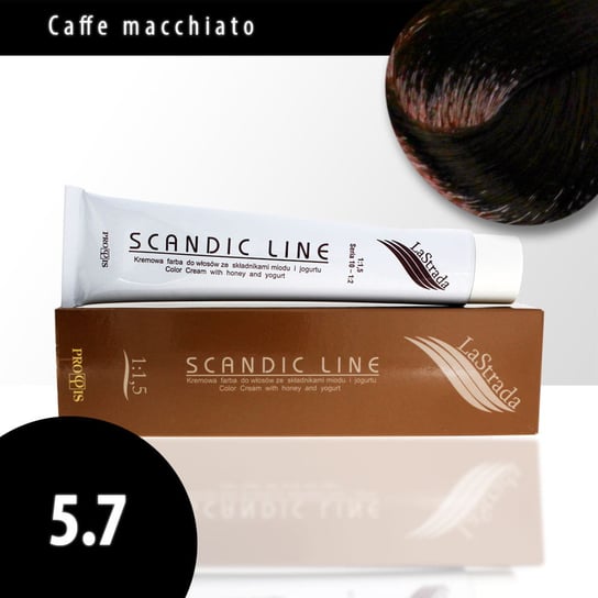 5.7 caffe macchiato Scandic Line kremowa farba do włosów LaStrada 100ml Scandic Line