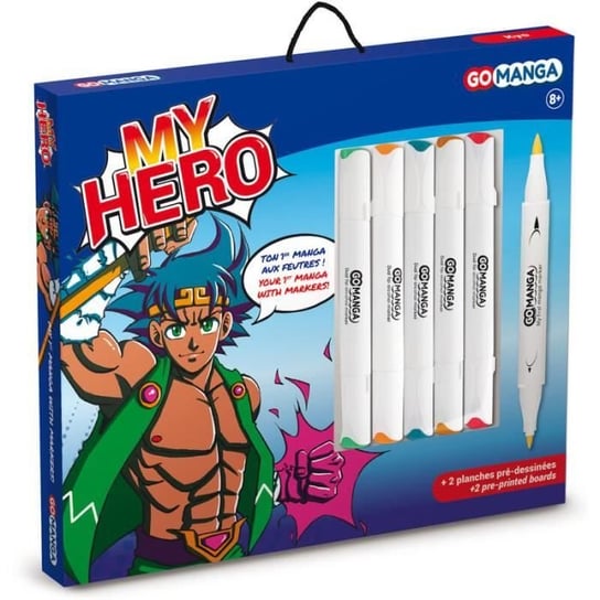 5 długopisów - Markery alkoholowe - My Hero - Manga 1 Inna marka