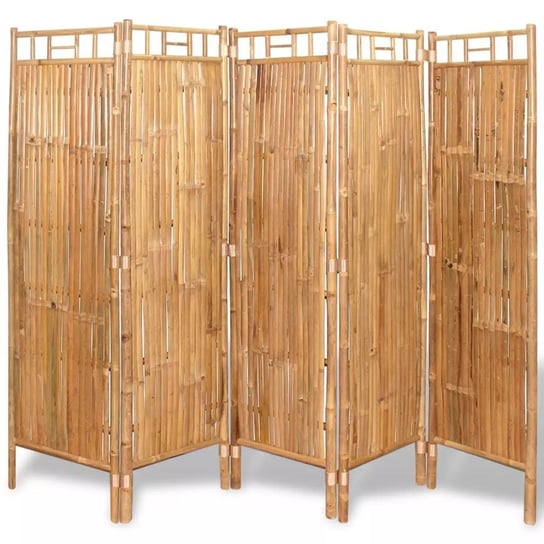 5-panelowy parawan bambusowy VIDAXL, brązowy, 160x200 cm vidaXL