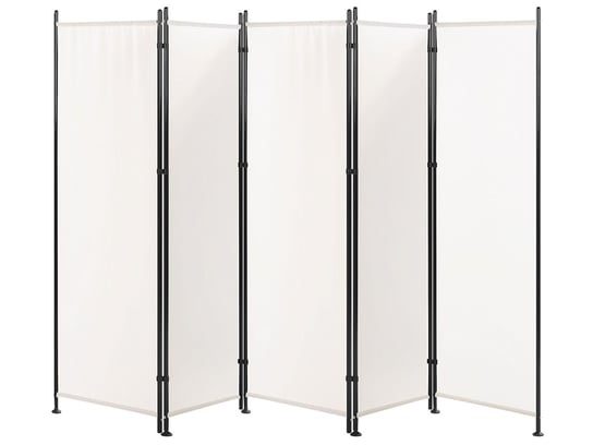 5-panelowy parawan pokojowy 270 x 170 cm biały NARNI Beliani