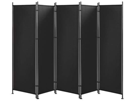 5-panelowy parawan pokojowy 270 x 170 cm czarny NARNI Beliani