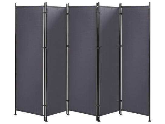 5-panelowy parawan pokojowy 270 x 170 cm szary NARNI Beliani