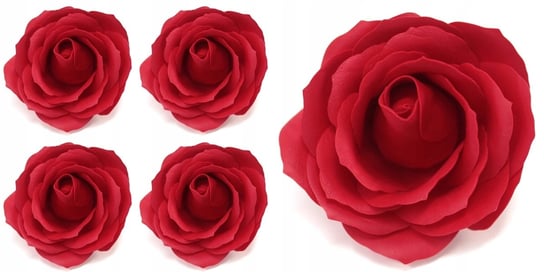 5 Róża Mydlana Czerwona Na Upominek Bukiet Prezent DOMOSFERA