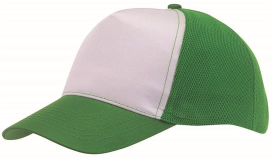 5 segmentowa czapka baseballowa BREEZY, ciemnozielony, biały UPOMINKARNIA