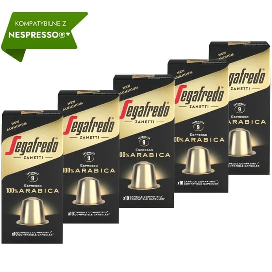 50 kapsułek aluminiowych kompatybilnych z Nespresso® Segafredo 100% Arabica Segafredo