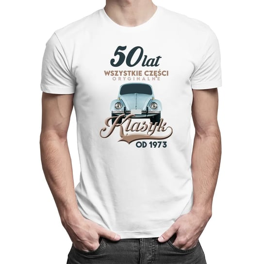 50 lat - Klasyk od 1973 - męska koszulka na prezent Koszulkowy