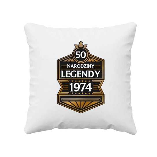 50 lat - Narodziny Legendy 1974 - poduszka na prezent Koszulkowy