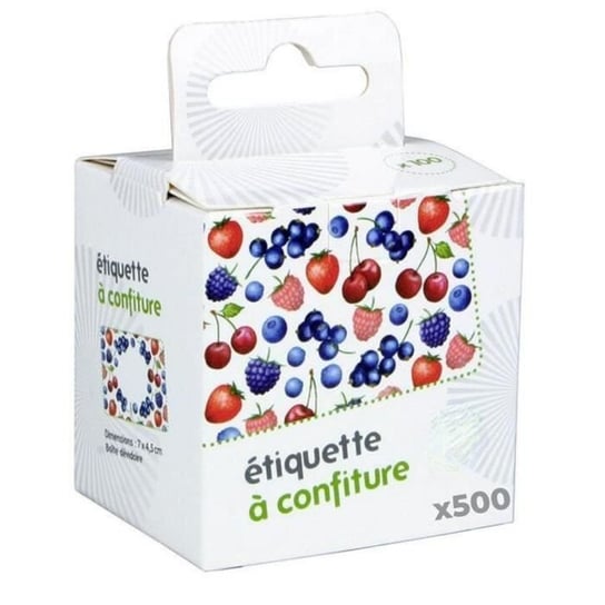 500 etykiet na dżem - wzory czerwonych owoców Youdoit