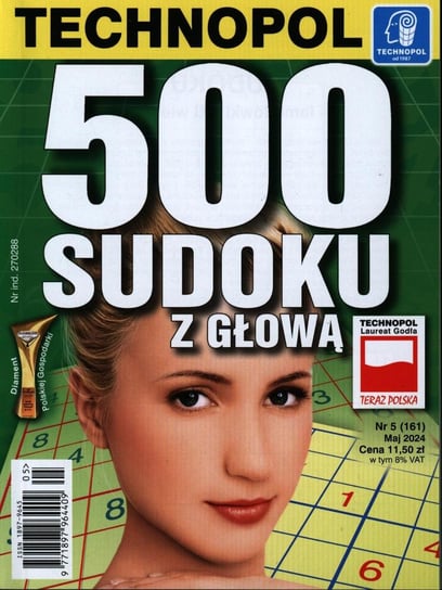 500 Sudoku z Głową Agencja Wydawnicza Technopol