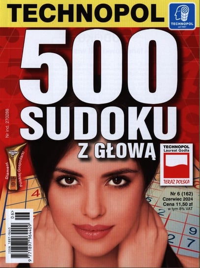 500 Sudoku z Głową Agencja Wydawnicza Technopol