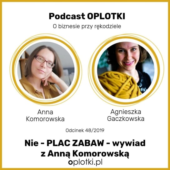 # 51 Nieplac zabaw - wywiad z Anną Komorowską -  2019 - Oplotki - biznes przy rękodziele - podcast - audiobook Gaczkowska Agnieszka