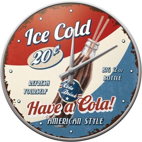 51045 Zegar Ścienny Have a Cola Nostalgic-Art Merchandising
