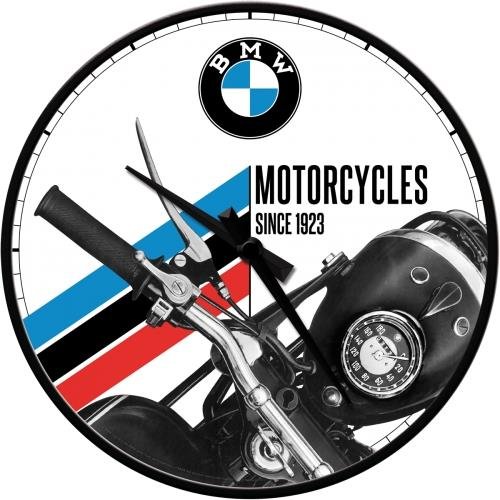 51067 Zegar Ścienny BMW - Motorcycles Si Nostalgic-Art Merchandising