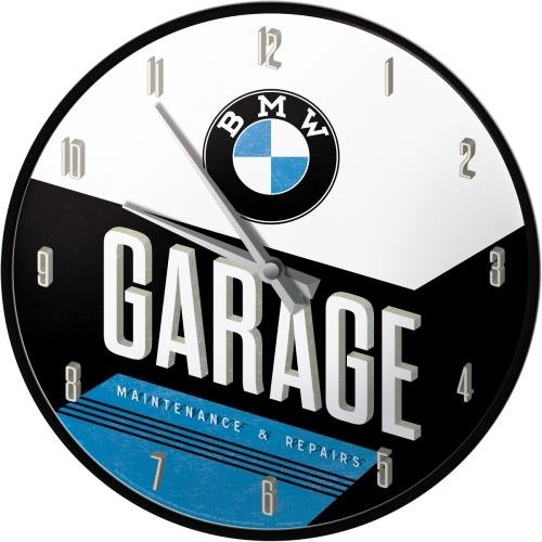 51077 Zegar Ścienny BMW - Garage Nostalgic-Art Merchandising