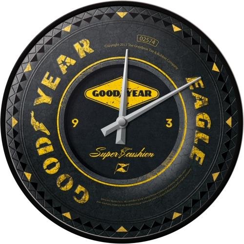 51085 Zegar Ścienny Goodyear Wheel Nostalgic-Art Merchandising