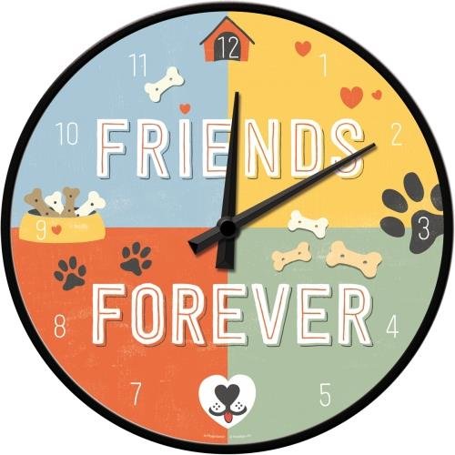 51088 Zegar Ścienny Friends Forever Nostalgic-Art Merchandising