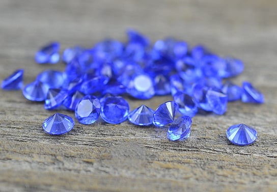 [550156] Cyrkonie diamenciki 5mm granatowe 4szt Inna marka