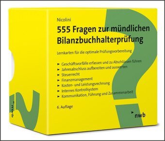 555 Fragen zur mündlichen Bilanzbuchhalterprüfung NWB Verlag