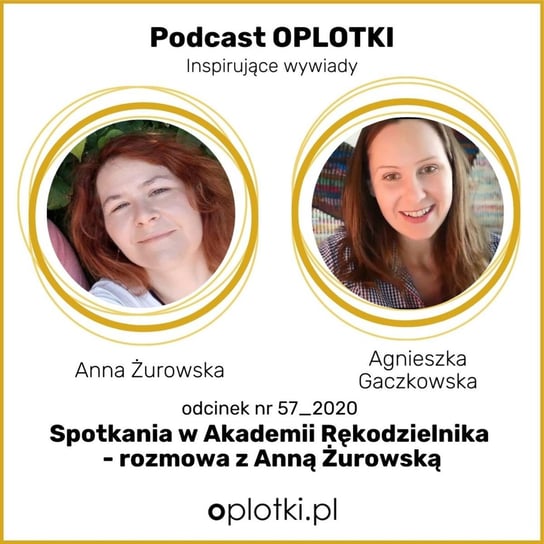 #57 Spotkania w Akademii Rękodzielnika – rozmowa z Anną Żurowską - 57_2020  - Oplotki - biznes przy rękodziele - podcast Gaczkowska Agnieszka