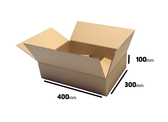 Faltkarton 400x300x200 mm, 2,30 BC Zweiwellig 630/m2 – Braun Faltkarton 400x300x200 mm, 2,30 BC Zweiwellig 630/m2 – Braun