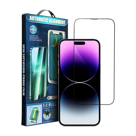 5D Full Glue Tempered Glass - do iPhone 14 Pro Max czarny + aplikator Inna marka