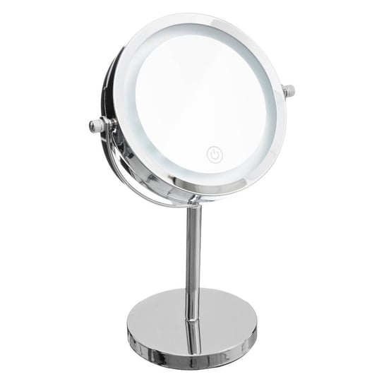 5five Simple Smart, Podświetlane lusterko kosmetyczne LED, okrągłe, na metalowej podstawie 5five Simple Smart