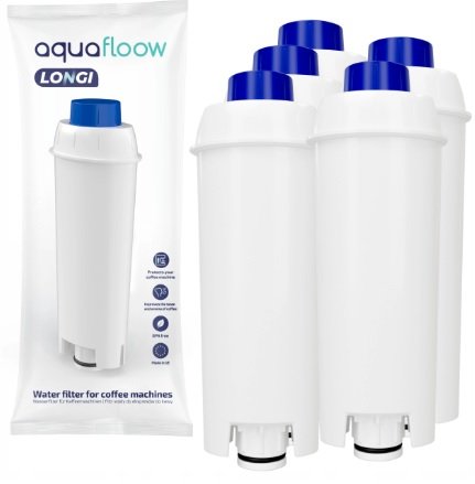 5X Aquafloow Longi Zamienny Filtr Wkład Wody Do Ekspresów Delonghi (Ser3017 Dls C002) Aquafloow