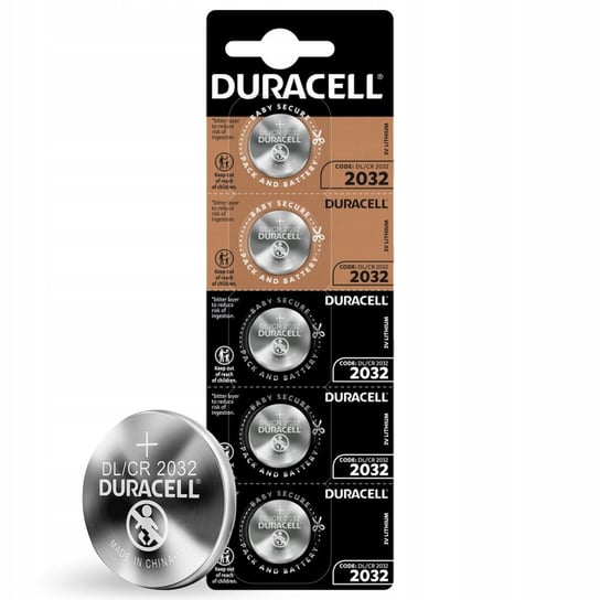 5X Bateria Litowa Duracell 3V Cr 2032 Dl2032 Duracell