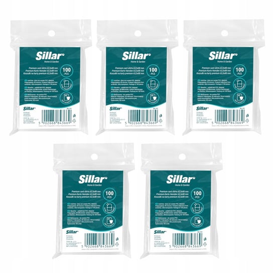 5x Koszulki na karty kolekcjonerskie Sillar Premium 63,5 x 88mm 90 mikronów Sillar