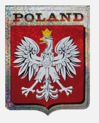 5x NAKLEJKA WLEP ZNACZEK TATTOO NA AUTO FOLIA SAMOPRZYLEPNA GODŁO POLSKA POLAND 10,5 x 8cm 1/04088 Avisa