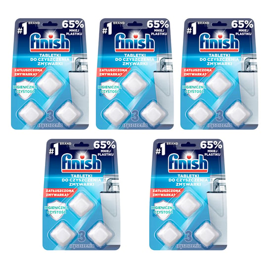 5x Tabletki do czyszczenia zmywarki FINISH czyścik 3 szt FINISH