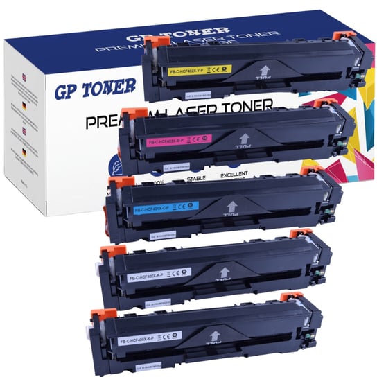 5x Toner do HP 201X CF400X Color LaserJet Pro M252dw M252n MFP M274n M277dw M277n GP TONER