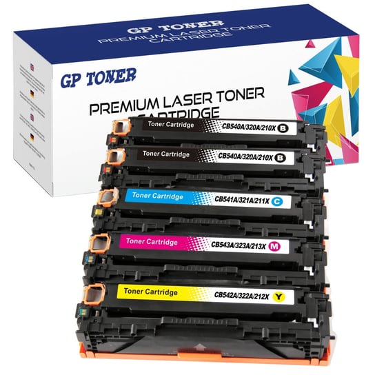 5x Toner do HP Color LaserJet Pro CP1525n CM1415fn CM1410 M251n 276nw M251 CMYKK GP TONER