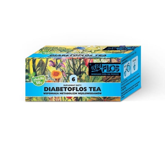 6 Diabetoflos TEA fix 25*2g HERBA-FLOS HB-FLOS