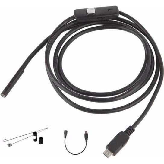 6 LED 7mm obiektyw Mini USB wodoodporna kamera inspekcyjna endoskopu do endoskopu w telefonie z systemem Android 640x480 (2M) Inna marka