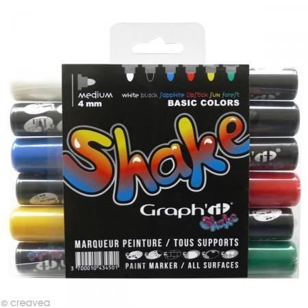 6 markerów Graph'it Shake Basic Inna marka