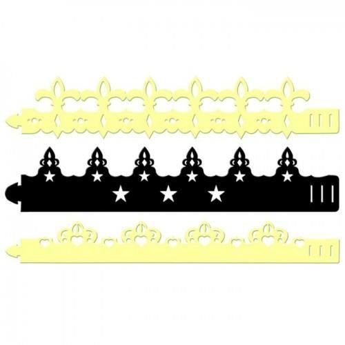6 regulowanych koron papierowych z 3 różnymi rozmiarami główek do dekoracji według własnego uznania. Inna marka