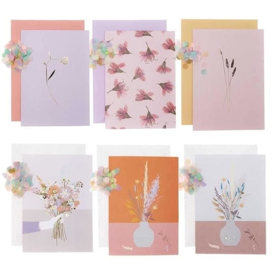 6 zestawów kartek z kwiatami DIY Rico Design