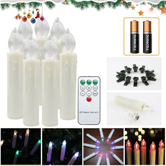 60 -krotnie świece LED ŚWIADEK ŚWIADOMOŚĆ WODY ODPOWIEDNIE Z Funkcją Timera Świece RGB ciepłe białe+białe+RGB z baterią Einfeben