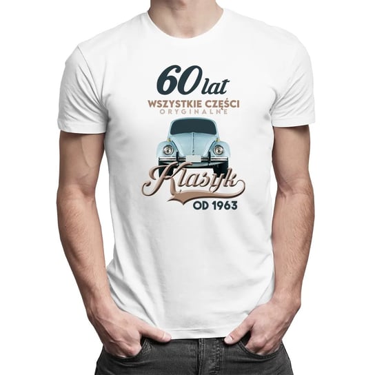 60 lat - Klasyk od 1963 - męska koszulka na prezent Koszulkowy