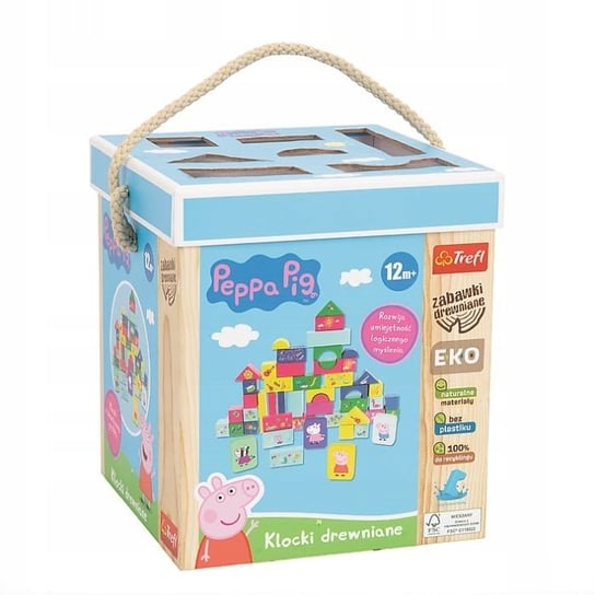 61573 Zabawka drewniana - Klocki Peppa Pig Trefl