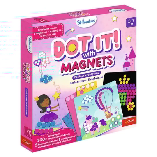 62600 Skillmatics - PL - Dot it! With Magnets - Jednorożce i Księżniczki Trefl