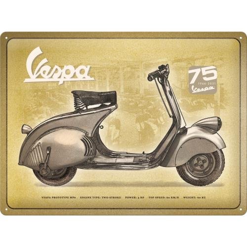 63402 Plakat 30x40 Vespa 75 Year Nostalgic-Art Merchandising