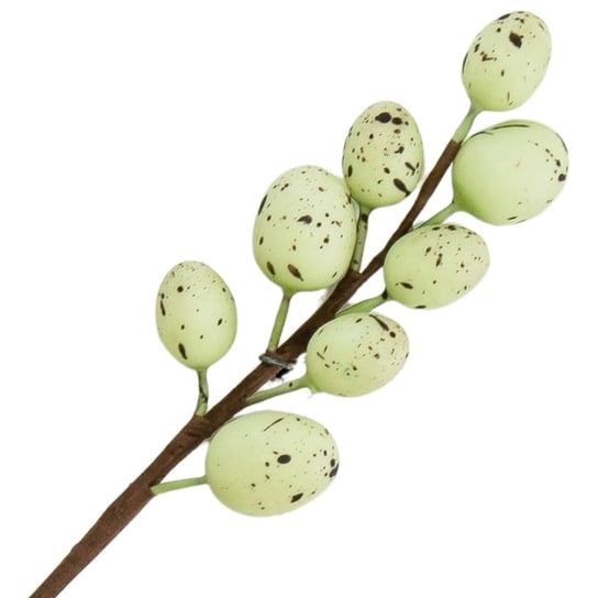 [68Th0203] Gałązka Ozdobna Wielkanocna Pisanki Zielone 26Cm AKCES