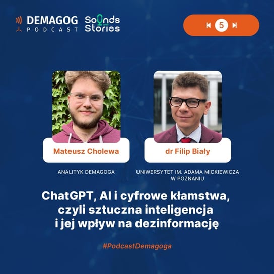 #69 ChatGPT, AI i cyfrowe kłamstwa, czyli sztuczna inteligencja i jej wpływ na dezinformację - Podcast Demagoga - podcast Opracowanie zbiorowe