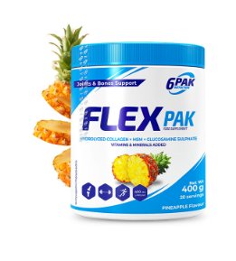 6Pak Flex Pak 400G Pineapple 6PAK NUTRITION