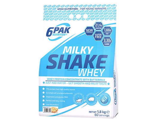 6PAK, Odżywka białkowa, Milky Shake Whey, 1800 g 6PAK NUTRITION